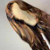 Piano Ombre Honey Brown Body Wave Lace Frontal Wig